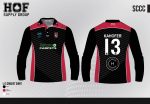 sccc long sleeve black polo